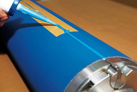 The gap-filler reduces printer waste, when the machine is restarted (Photo: ContiTech)