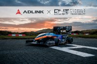 Formula Student Team Delft race car on track during testing.