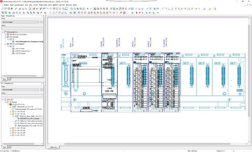 Die neue Integrationslösung von Eplan Electric P8 zu Melsoft iQ Works aus dem Hause Mitsubishi Electric verbindet das Elektro-Engineering mit der Automatisierung. Daten, wie symbolische Adressen, lassen sich bidirektional austauschen (Quelle: Eplan Software & Service GmbH & Co. KG)