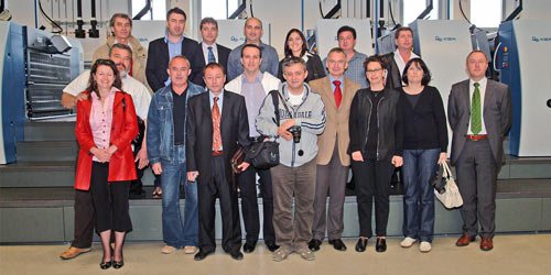 Group photo with guests from the Transylvanian printing trade association on their visit to.jpg