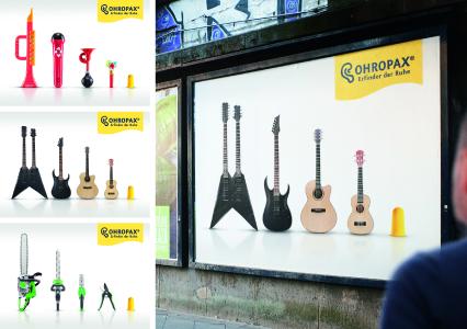 Kampagnenmotive OHROPAX von sumner groh + compagnie