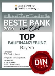 BESTE BANK vor Ort-Siegel