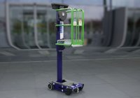 Manuelle betriebene Hubarbeitsbühne für das Rechenzentrum