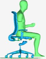 Virtueller Vergleich von Bürostuhl und 3D-Scandaten / © Hohenstein Gruppe
