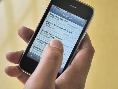 Der otris Mobile Client ermöglicht den Zugriff auf alle Dokumente, die im Dokumentenmanagement-System hinterlegt sind.