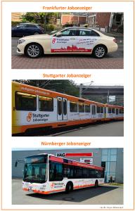 Transportmittelwerbung von Regio-Jobanzeiger