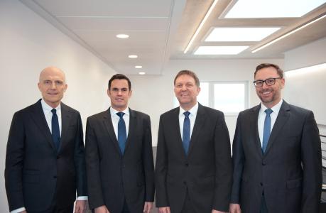 SEEPEX has had a positive year. Left to right: Ulli Seeberger (Chairman), Alexander Kuppe, Dr. Bernd Groß, Dr. Christian Hansen