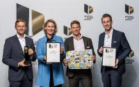 Freuen sich über die Auszeichnung - v.l. Dr. Kai Burr (Chief Human Ressources Officer), Silke Kull, Marcus Marpe, Jonas Busche Freuen sich über die Auszeichnung - v.l. Dr. Kai Burr (Chief Human Ressources Officer), Silke Kull, Marcus Marpe, Jonas Busche