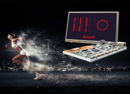 Smart Embedded-Module sind mit einem ARM Cortex-M7 ausgestattet. Für die Entwicklung steht der Grafik-Editor TouchGFX inklusive Board Support Package zur Verfügung. Mit TouchGFX lassen sich GUI Designs mit Bildern, Slidern, Buttons und Graphen auf C++ Basis erstellen.