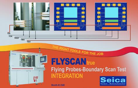 FlyScan from Seica SpA, the true integration between ATE Flying Probe and Boundary -Scan Test