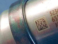 Laser markierter 2D-Code