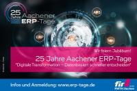 Imagebild 25 Jahre Aachener ERP-Tage mit Webadresse, © / fotolia.de