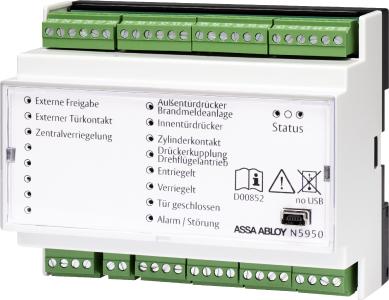 Die Standardvariante der I/O-Module wird auf der Hutschiene montiert und bietet sämtliche Funktionen, die in modernen Objekten erforderlich sind
