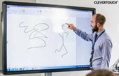 Clevertouch UX Pro Touchscreen / interaktives Whiteboard, Präsentation