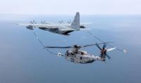 CH-35K during inflight refuelling with KC-130J tanker