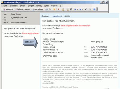 Zentrale Signaturen und Disclaimer via Exchange©