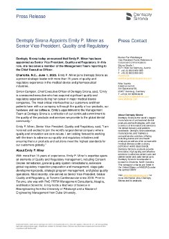 Dentsply Sirona_PR_Dentsply Sirona Appoints Emily P. Miner as Senior Vice President, Quality and.pdf