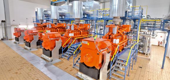 KWK mit emissionsarmen Lambda-1-Motoren im Megawatt-Bereich
