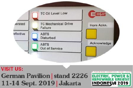 EES shows annunciators with RGB-LEDs at EPRE fair in Jakarta