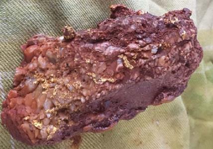 Goldnugget von einem Projekt der De Grey Mining; Foto: De Grey Mining