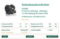 Prozessbeschreibung für Abwasseraufbereitung
In der Abwasseraufbereitung wird Luft oder Gas in Klärbecken eingebracht, um biologische Prozesse zu unterstützen. Der Seitenkanalverdichter R30MD sorgt für eine kontinuierliche und zuverlässige Luftzufuhr, die für die Sauerstoffversorgung der Mikroorganismen entscheidend ist. Durch seine hohe Druckleistung und das stabile Fördervolumen wird eine gleichmäßige Belüftung gewährleistet, was die Effizienz der Reinigung erhöht.