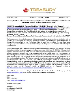 13082020_ENTreasury Metals - OTCQX Temporary Change to Symbol - Aug 12 2020 FINAL.pdf