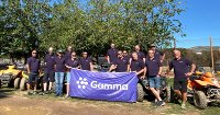 Gamma Incentive-Gewinner und das Sales-Team vor der Quad-Tour
