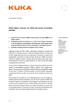 Press release KUKA adjusts forecast for 2018 and passes immediate package.pdf