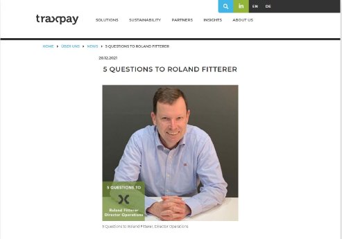 Roland Fitterer, Director Operations Traxpay.JPG