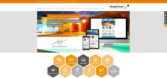 Die neue Website der shoptimax GmbH