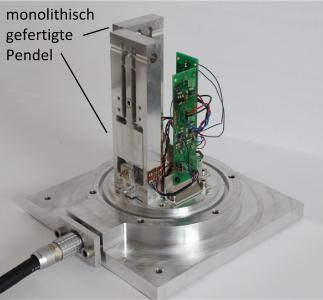 Monolithisch gefertigter Pendel (© TU Ilmenau)