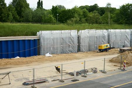 Die Beschichtungsarbeiten erfolgten Abschnittweise auf einer Länge von 300m
