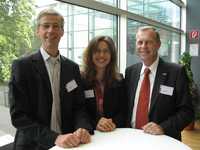 Prof. Klaus Tochtermann, Know-Center Graz, Doris Reisinger, Geschäftsführerin m2n, Linz, und Dr. Arthur Winter, Bundesministerium für Finanzen