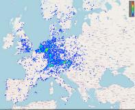 Hauted House Studie, IoT-Heatmaps, Oktober 2017 - Europa