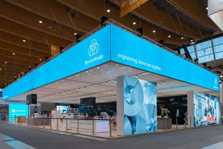 thyssenkrupp Steel’s products are as versatile as the demands that different sectors place on their preferred material. At Blechexpo 2021 in Stuttgart, the company will present a selection of current materials solutions for more performance, process reliability and climate protection in hall 10, stand 10407 (Foto Messe Blechexpo2021)