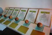 Objekt der Begierde: Der Sustainability Award wurde in fünf Kategorien vergeben: Umweltmanagement, Soziale Verantwortung, Sicherheitsmanagement,Qualitätsmanagement und Produktinnovation. Darüber hinaus hat die Jury ein weiteres Unternehmen mit dem Special Award for Sustainable Efforts ausgezeichnet