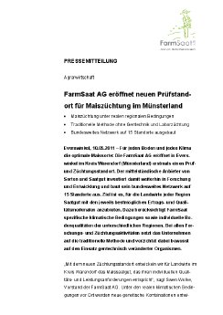 11-05-10 FarmSaat AG eröffnet neuen Prüfstandort für Maiszüchtung im Münsterland.pdf