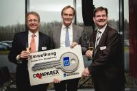 v.l.n.r.: Mag. Wilfried Pruschak (CEO COMPAREX), Burkhard Jung (Oberbürgermeister der Stadt Leipzig), Achim Herber (General Manager COMPAREX Deutschland)