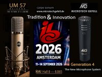 From September 11–14, Microtech Gefell will be at the RAI Amsterdam (Hall 8 — Booth 8.B65) showcasing state-of-the-art microphone and audio technology for broadcast, studio, and measurement applications
