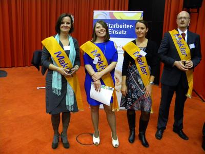 Makler Marktplatz Marion Frohn, Sandra Barkowsky, Daniela Horstmann und Riccardo Wagner