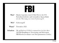 Todesanzeige FBI