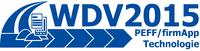 Das neue WDV-Logo ist um den Workflow mittels der PEFF-Technologie erweitert worden. Es stellt die Integration von firmApps dar. Damit kann unabhängig vom Standard der WDV jeder Anwenderwunsch als Erweiterung in die WDV2015 eingebunden werden.
