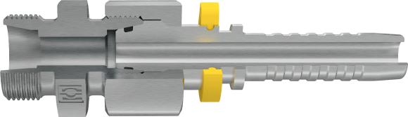 Stauff erweitert das Programm der ECOVOS-Schlaucharmaturen mit Blocksicherung um die Baugrößen DN 19 und DN 25. Werksbild: Walter Stauffenberg GmbH & Co. KG