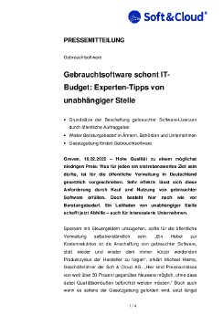 22-02-16 PM Gebrauchtsoftware schont IT-Budget - Experten-Tipps von unabhängiger Stelle.pdf