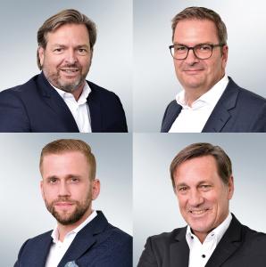 Von links oben nach rechts unten: Christof Marx, Axel Hinz, Guido Schmid, Svend Hartog / Bilder: Gerry Ebner