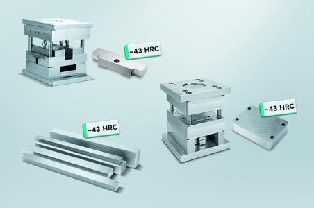 Meusburger products in material grade 1.2714HH with 1,350 N/mm² (~43 HRC), Photo: Meusburger