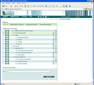 Screenshot AcademyMaker®