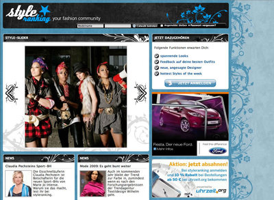 Neues Layout styleranking.de (1)