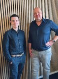 Glücklich nach dem Zusammenschluss.
Geschäftsführer der Linevast Valentin Palm (links) & webgo Geschäftsführer Kai Stemick (rechts).