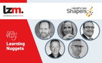 Healthcare Shapers gestalten Learning Nuggets: Dr. Andreas Reimann, Dr. Yvette Schollmeier, Dr. Stefan Walzer, Dr. Stefan Zillikens, Dr. Marco Schwarzer